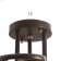 Lasni chandelier 3khe27 40W wenge 45x45x28 cm Bayerlux