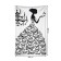 Decorative panel with photo printing "Dress from butterflies", vertical, size 100x150 cm
