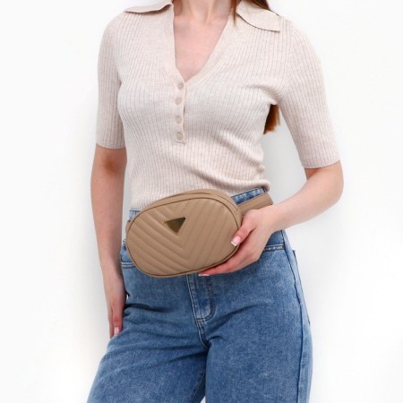 Women's Barry Bag with a sequent 20x13x6 cm, beige color-6