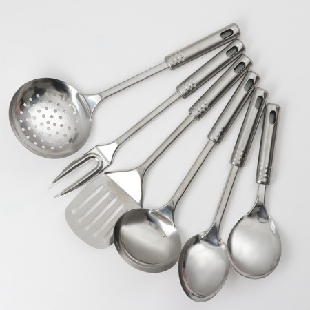 A set of kitchen accessories "Standard", 6 items, on a suspension, silver color-3
