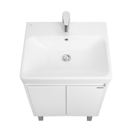 Tumbling under the Aquaton sink Scandil Doors, 55 cm, white gloss color, white matte-4