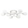 Ceiling chandelier Citilux "Florida" CL148190, 92x92x14.5 cm, 9x60W, E14, white color