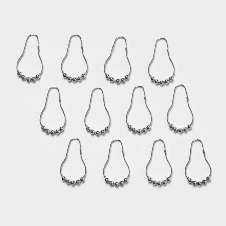 Savanna Elegant Bathroom curtains, with eyelets and metal rings, 180 × 180 cm, Peva-4