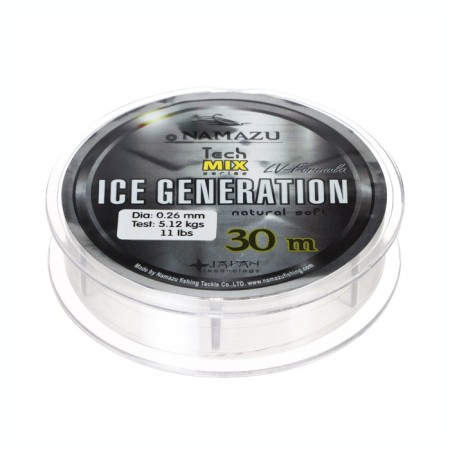 Namazu Ice Generation Flacks, diameter 0.26 mm, test 5.12 kg, 30 m, transparent