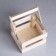Wooden Kashpo 12 × 11 × 9 cm "odnushka light", two -string, natural give beautifully