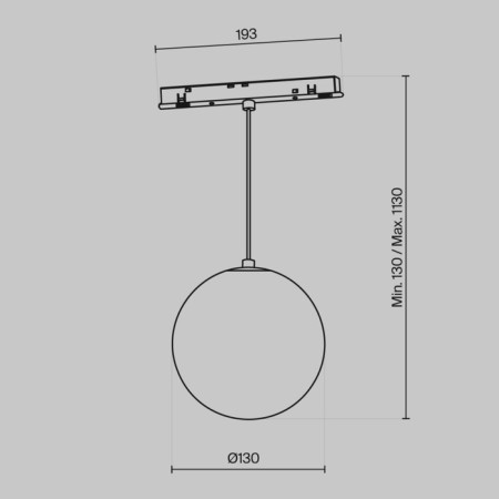 Sprinkle Squirrel Technical TR039-2-5W3K-W, 5W, 19.3x114.8 cm, LED, 220LM, 3000K, white color-6