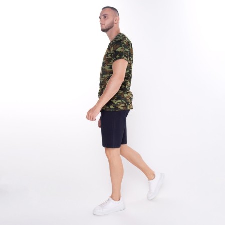 T -shirt male camouflage spots, khaki color, size 52-3