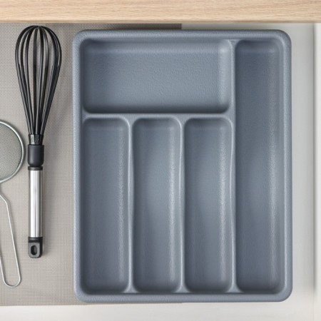 Tray for cutlery, 36 × 29 × 5 cm, 5 departments, color gray color-3