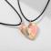 Kulons "Uzolnutini" on the magnet, foot, pink color in gold, 40 cm
