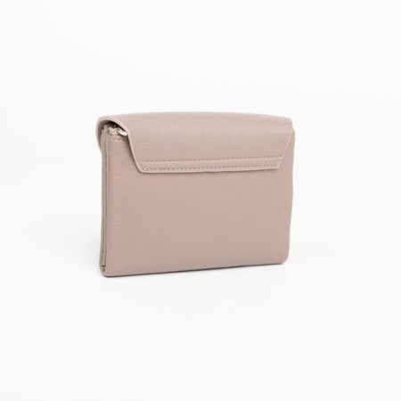 Wallet on the button, beige color-1