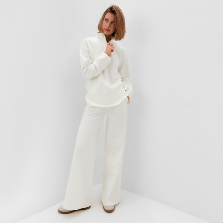Costume (jumper, trousers) minku: casual collection Ecrew color, size 52-3