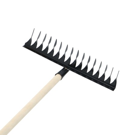 Robes straight, 16 twisted teeth, wooden stalk-2