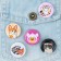 Metal icon, sunset "Cute animals", d = 2.5 cm, mix