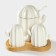 Porcelain set for spices on a bamboo stand Bellatenero "Cacti", 12 × 12.5 × 10 cm, white color