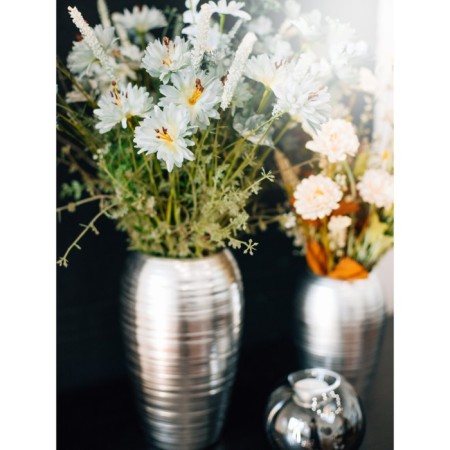Decorative vase "Modern", 15 × 15 × 25 cm, metallic color-4