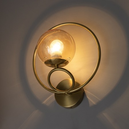 Bra "spherum" E27 40W gold 28x23x23cm-2
