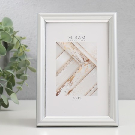 Photo frame Plastic "Mira" 10x15 cm 421 silver