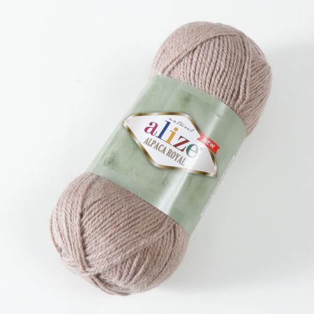 Yarn "Alpaca Royal New" 15% alpaca, 30% wool, 55% acrylic 250m/100g (695)-1