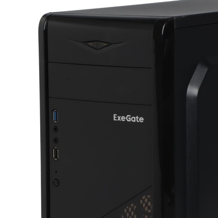 The EXEGATE MIDITWER EVO-8207 case, without BP, ATX, 1xUSB2.0, 1xUSB3.0, black with red backlight-3
