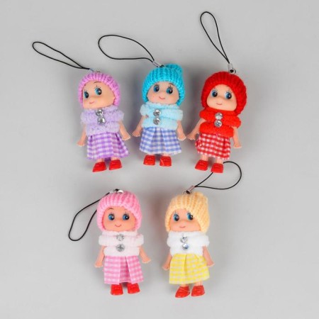 Doll doll "Puppet", in a hat and manto, Mix color-1
