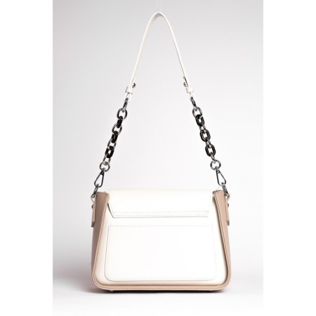 Bag Cross-Body Women's, genuine leather, Ludor White, 22x9x19 cm-1