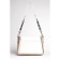 Bag Cross-Body Women's, genuine leather, Ludor White, 22x9x19 cm
