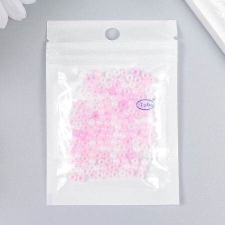 Glass beads 6/0 "pink melange" 10 g-2