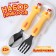 A set of children's cutlery in the case "Chicken", fork, spoon