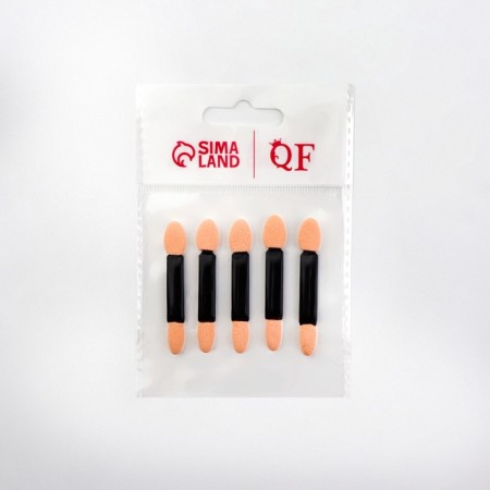 Set of applicators for shadows, bilateral, 5 pcs, 5 cm, black color-2