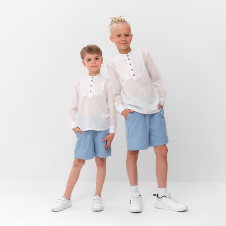 Shirt for a boy minku color white, height 140-9