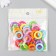 Beads for creativity plastic "Ring" Color set 25 grams 0.4x2x2 cm