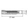 Dyubel "Rice tox" stg, universal, polypropylene, 8x51 mm, 500 pcs