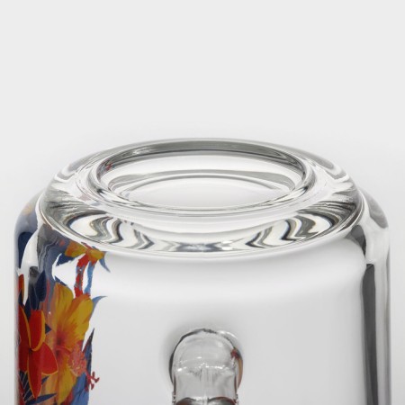 Glass Glass "Tropical Birds", 200 ml, MIX drawing-4