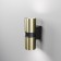 Bra Outdoor O582WL-02BS, 2x50W, 6.4x6.4x18 cm, GU10, brass color