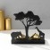 Summary Metal for 2 candles "Africa giraffes" black 15.2x15x6.8 cm
