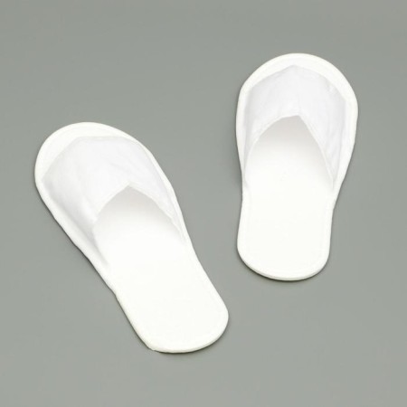 Disposable slippers, fleece, white, size 42-1
