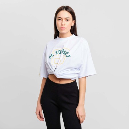Women's T -shirt Mist Old School size 48, white color