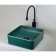 Bronze de Luxe 1061 sink, invoice, 400 x 400 mm, without opening for the mixer, green 746346