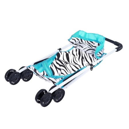 Stroller for dolls, summer "zebra", metal frame-6