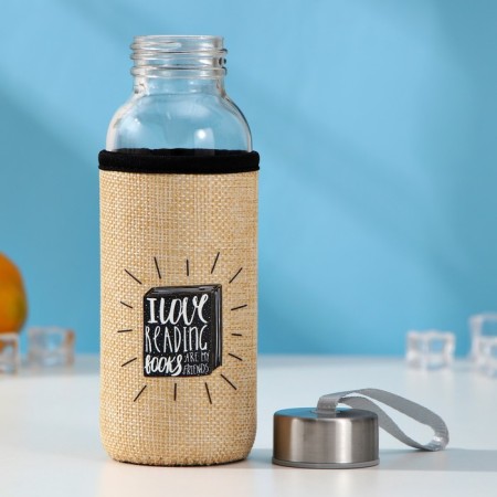 A glass bottle in the Czech “Idea”, 300 ml, h = 17.5 cm, Mix drawing-1