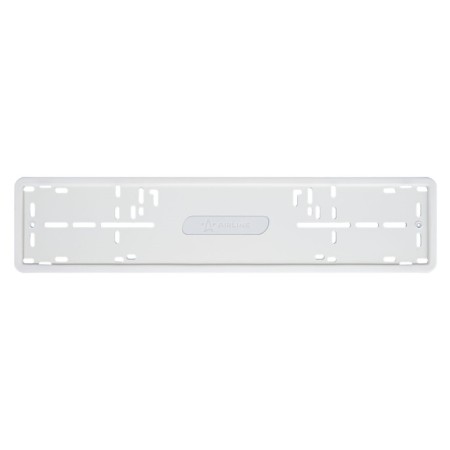 Frame under the license plate Pro, silicone with metal. Osnovaya, 1 pc., Fended, white Adfc035-2