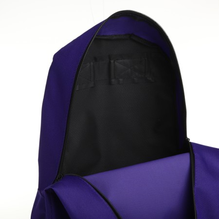 Youth backpack with lightning, external pocket, purple color-5