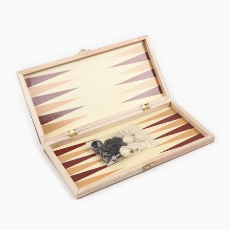Labart backgammon, wooden board 29 x 29 cm, with a field for playing checkers-6