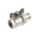 Ballic Aqualink, PN 50, inner/outer thread 3/4, ", Light, straight, butterfly, nickel.