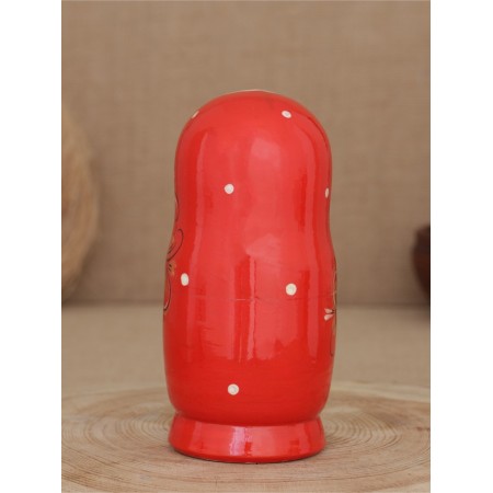 Matryoshka "Khokhloma Red" 5 puppet-3