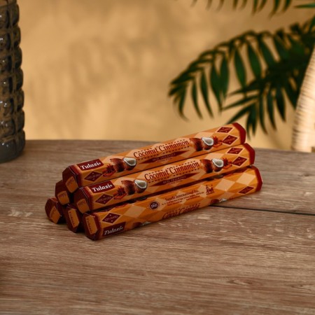 Incense "tulasi" 20 fragrances of coconut and cinnamon-1