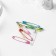 English pins, 31 mm, 10 pcs, colorful color