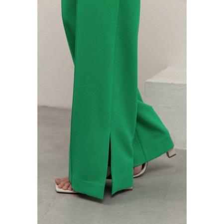 Women's pants with a section of Eliseeva Olesya, size 48, green color-4