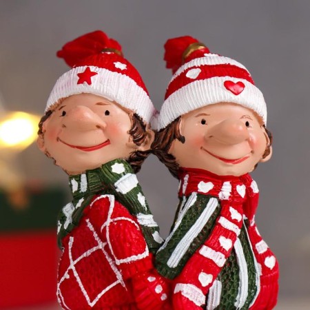 Souvenir Polystone "Assistants of Santa Claus - Elves" 10.5x5x6.5 cm-4