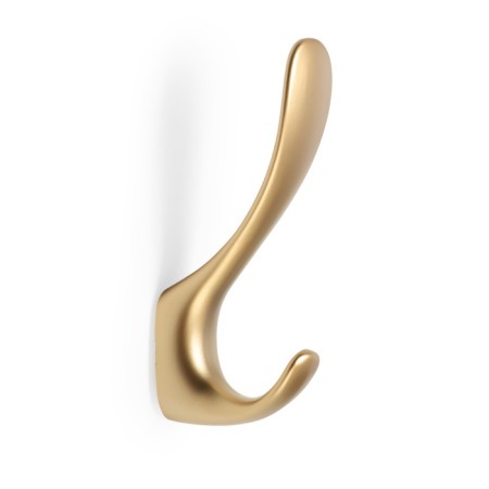 Furniture hook CAPPIO HEEL LIGHT 45BSG, two -rod, aluminum, matte gold